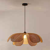 Wabi-sabi Handmade Weaving Home Stay Restaurant Bedroom Rattan Art Petal Creative Pendant Light